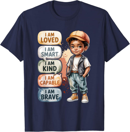 Kind Brave T-Shirt - T-Shirt | Navy