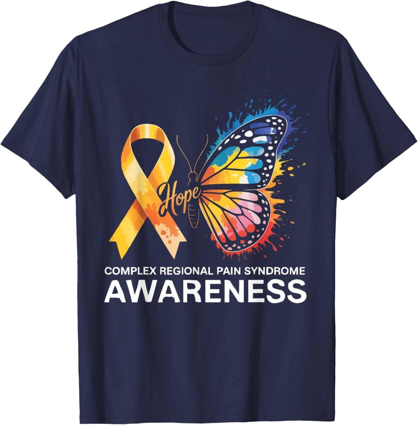 Complex Regional Pain Syndrome CRPS Awareness T-Shirt - T-Shirt | Navy