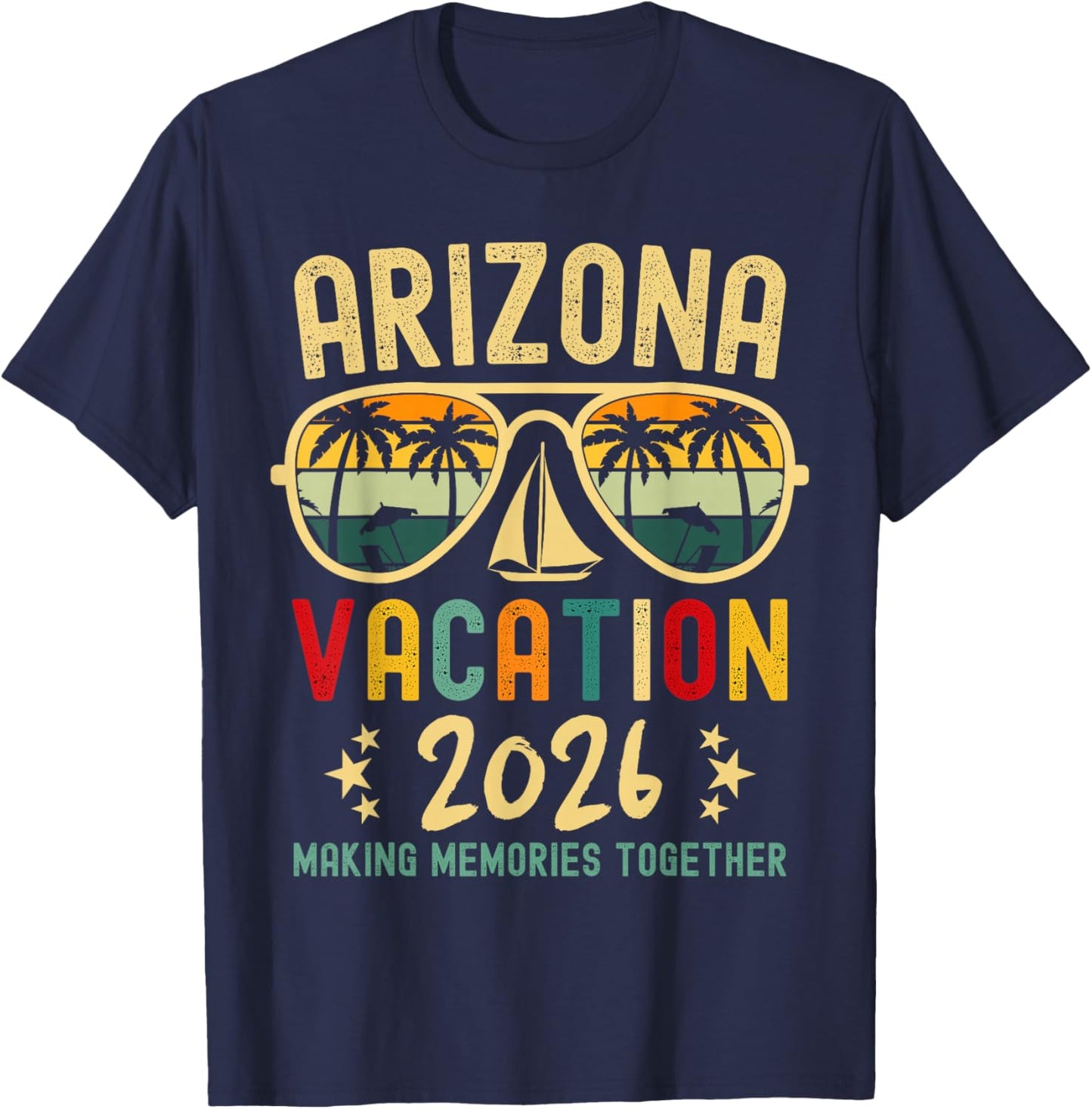 Arizona Vacation Squad 2026 Family Friends Matching Group T-Shirt - T-Shirt | Navy