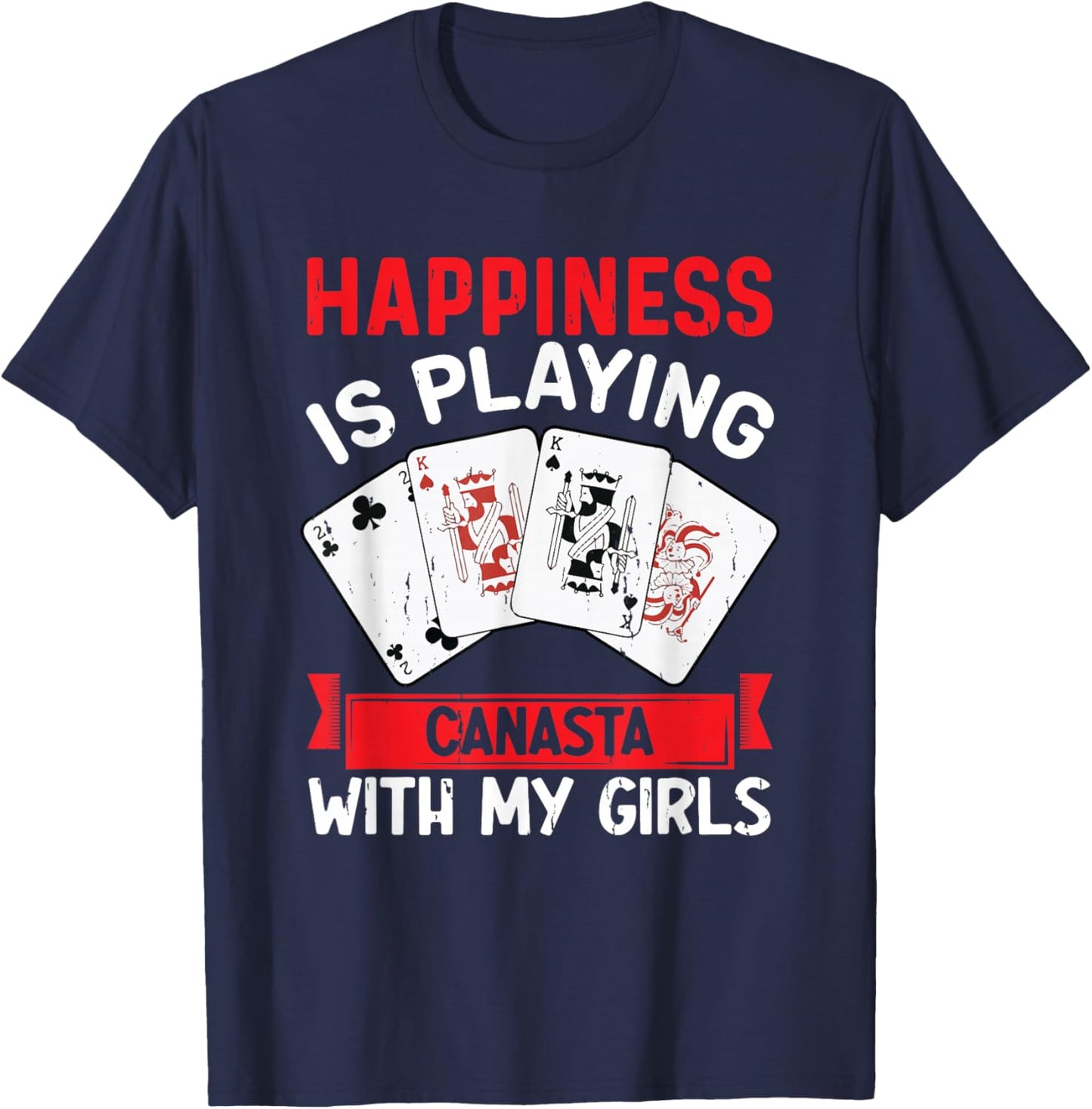Canasta Lover Card Game Playing Canasta Player Funny Canasta T-Shirt - T-Shirt | Navy