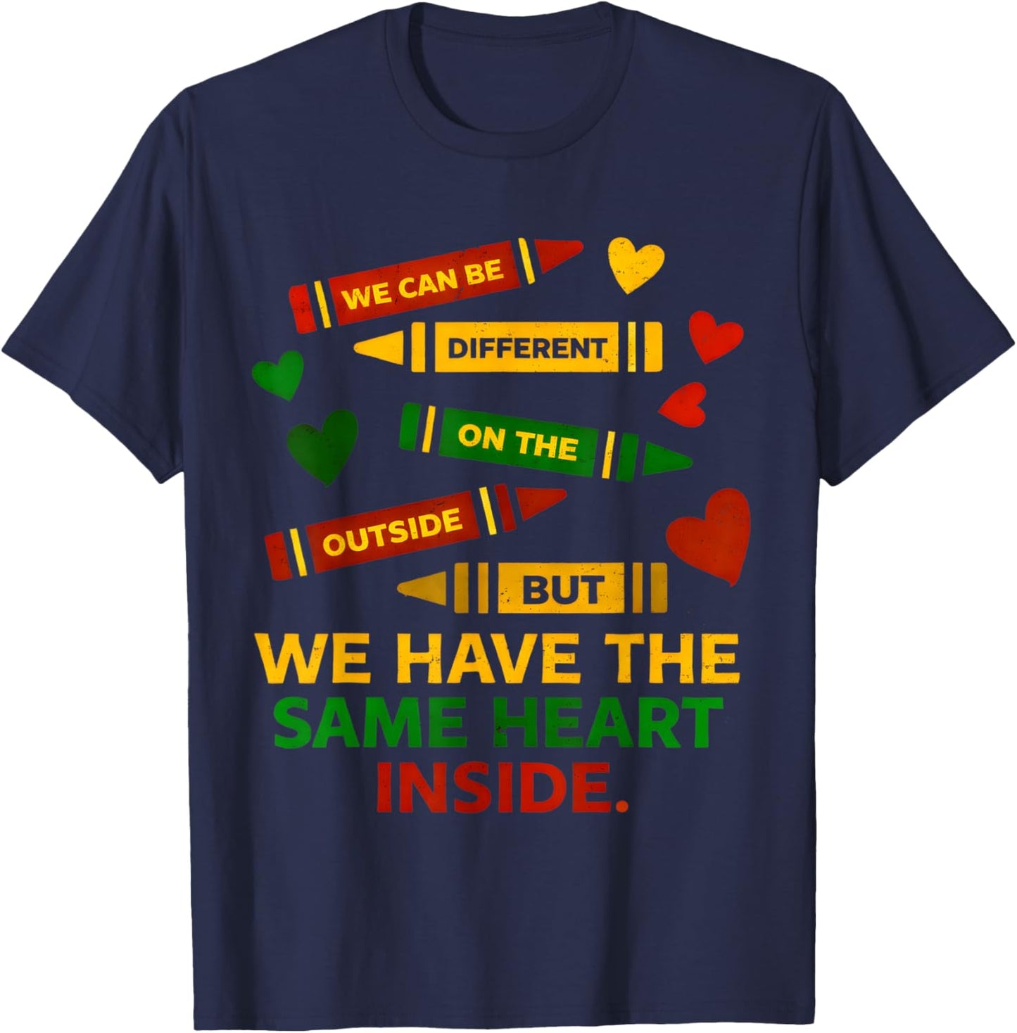 Same Heart Black History Month African American Women Kids T-Shirt - T-Shirt | Navy