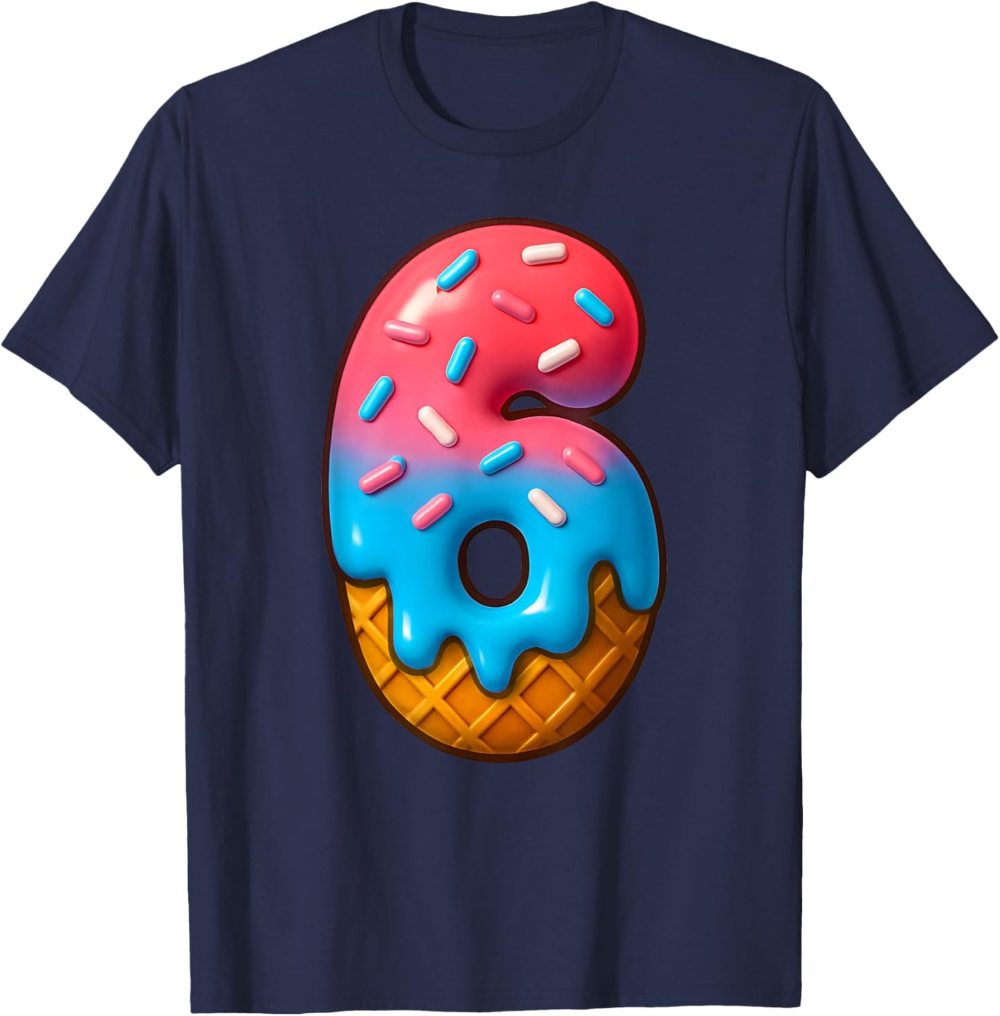 67 Meme Matching Couple Halloween Costume Ice Cream 6 Six T-Shirt - T-Shirt | Navy