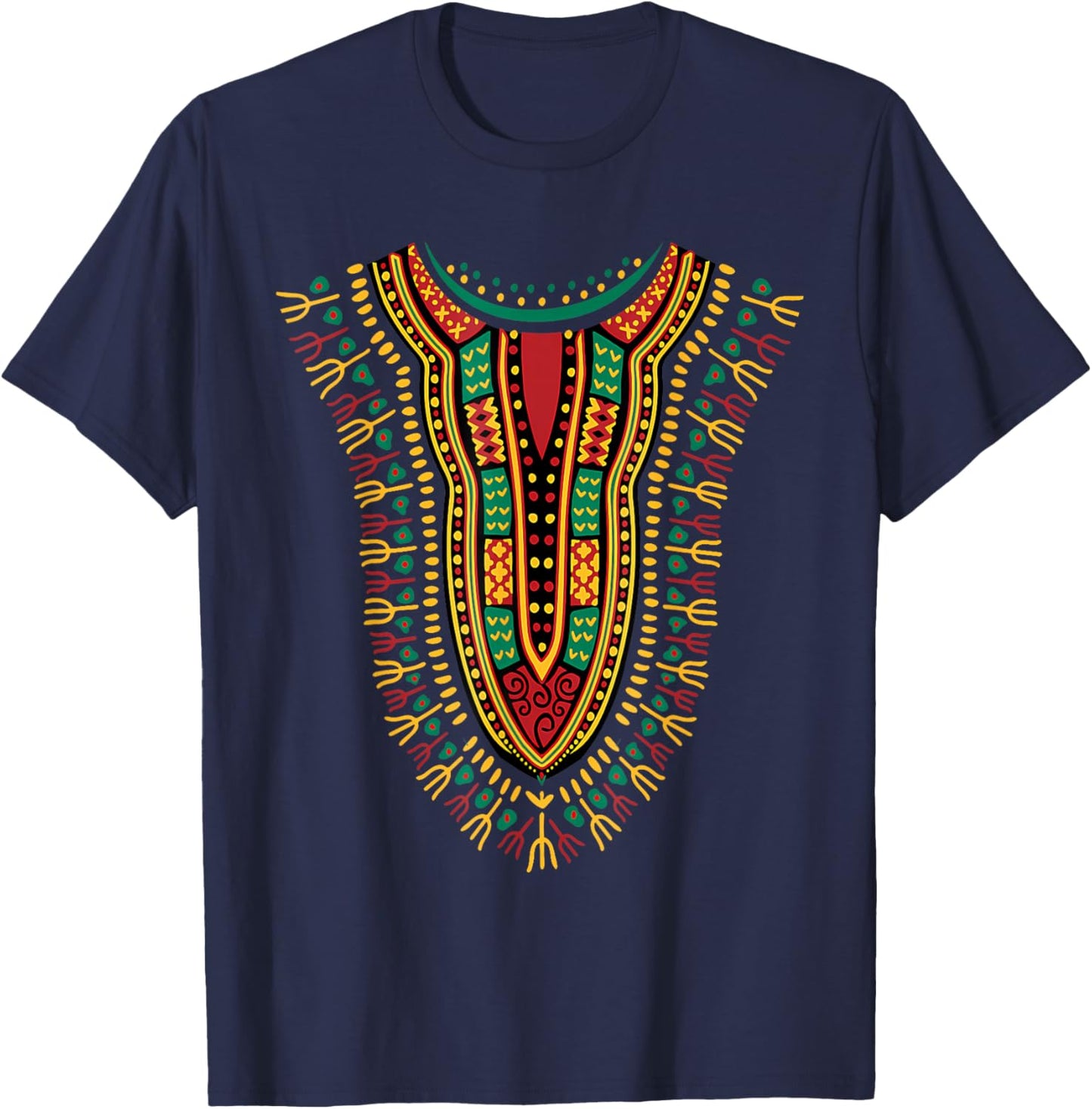 Attire Kente T-Shirt - T-Shirt | Navy