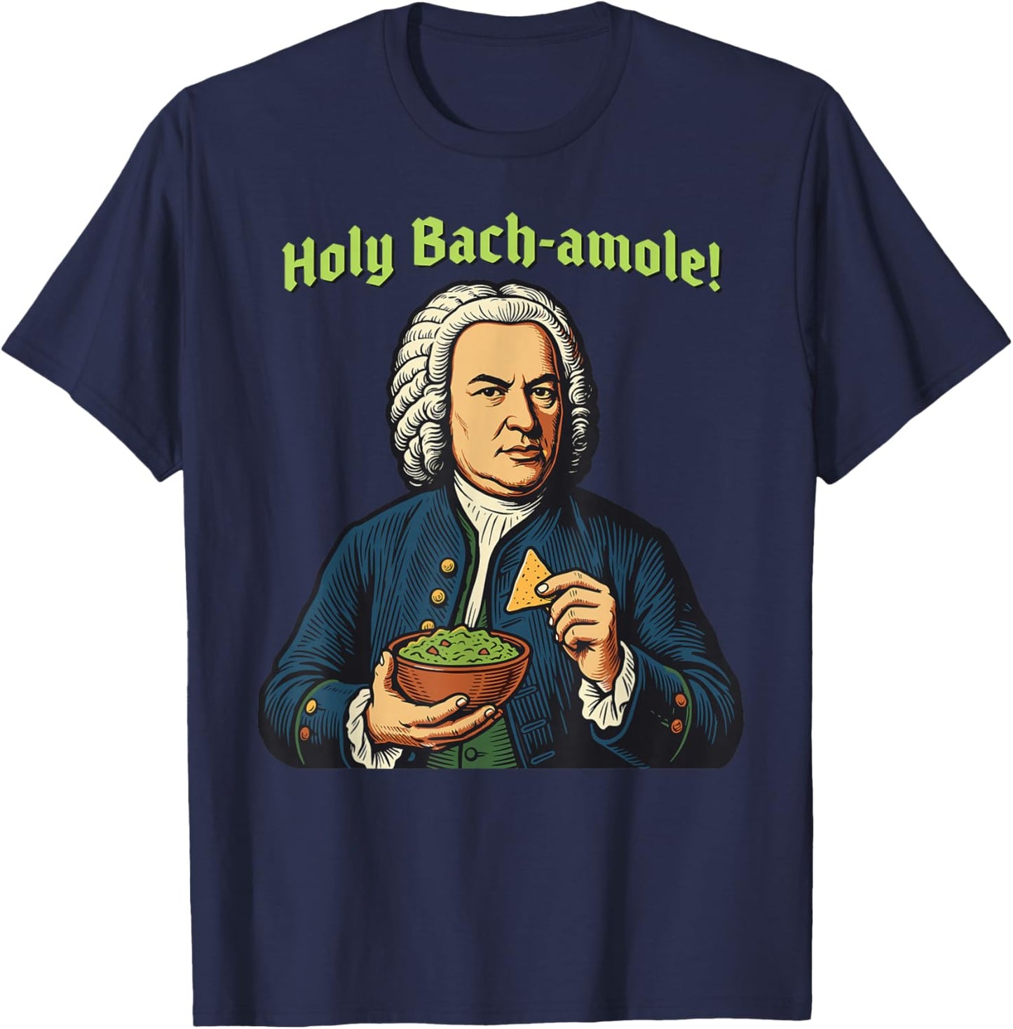 Funny J.S. Bach Bach-amole for Baroque Classical Musician T-Shirt - T-Shirt | Navy