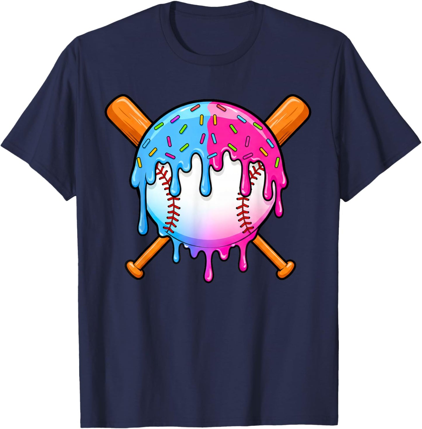 Baseball Sport Respect The Drip Boys Baseball T-Shirt - T-Shirt | Navy