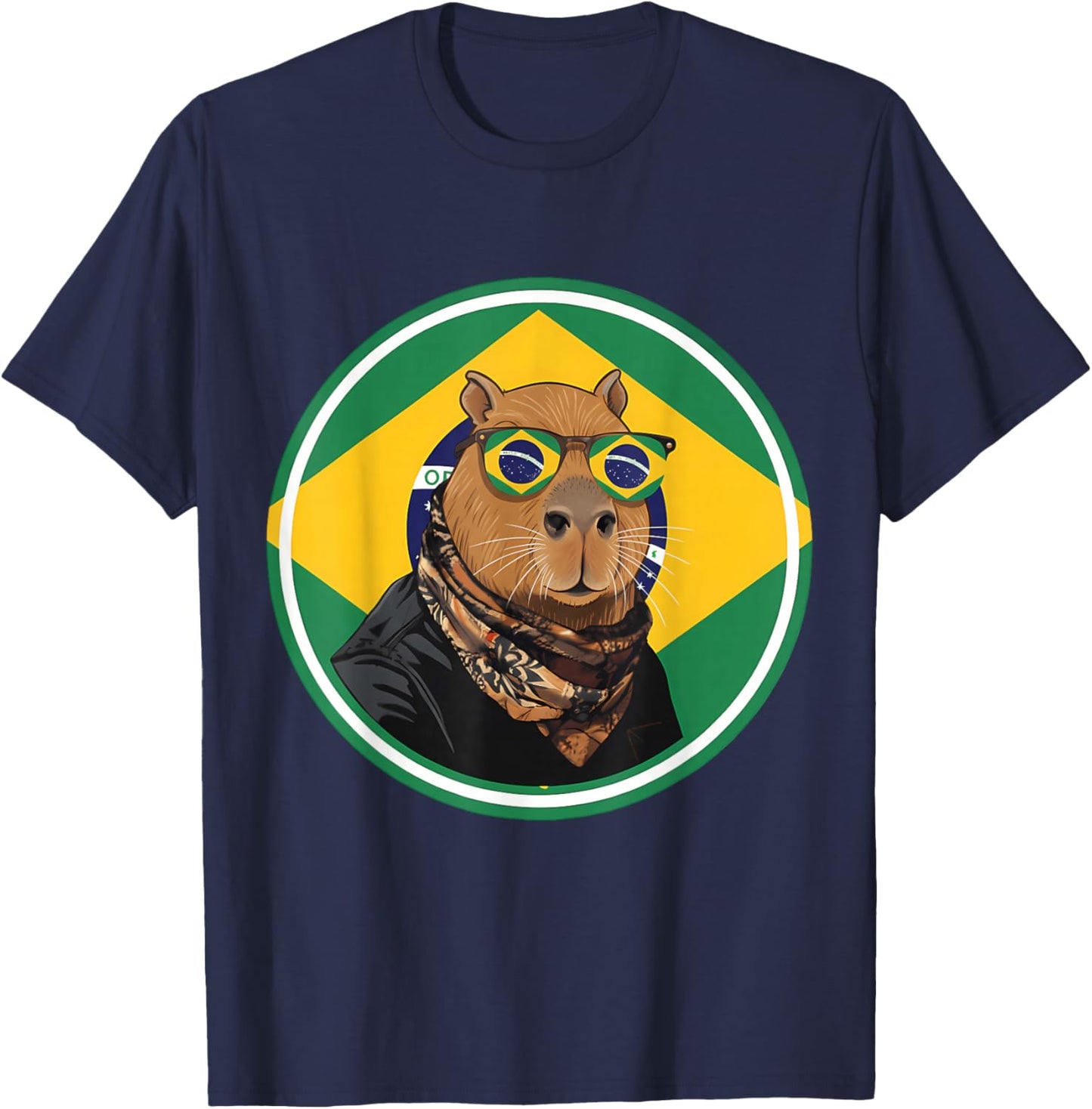 Brazil Flag Brazilian Roots Brasilian Pride Brasil T-Shirt - T-Shirt | Navy