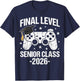 Senior 2026 Video Game Gamer Class of 2026 Graduation Grad T-Shirt - T-Shirt | Navy