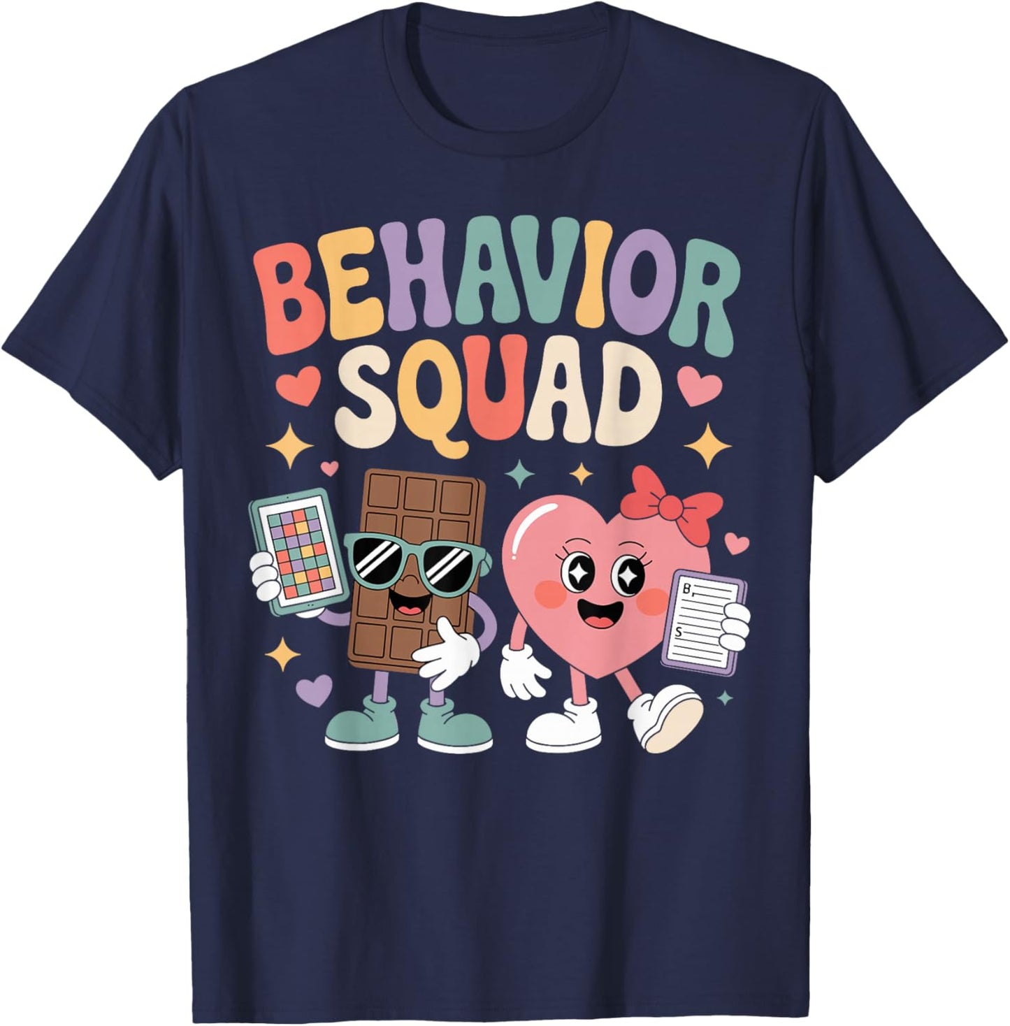 Behavior Squad Behavioral Analysis Tech Valentines Day T-Shirt - T-Shirt | Navy