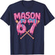 Six Seven Ice Cream Drip Sport 67 Fun Mason Meme T-Shirt - T-Shirt | Navy