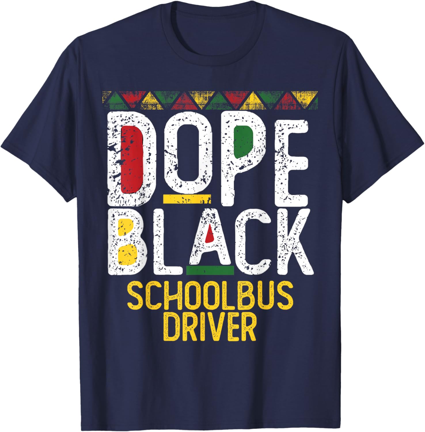Dope Black School Psychologist Black History Month T-Shirt - T-Shirt | Navy