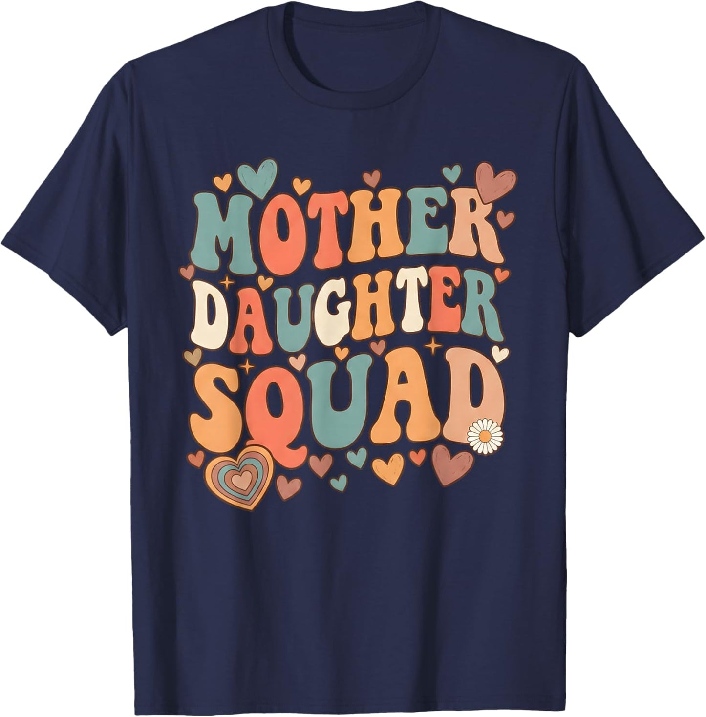Mother Daughter Squad Matching Mothers Day Daughter Mommy T-Shirt - T-Shirt | Navy