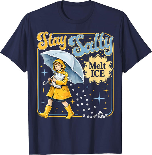 Be Salty Melt ICE T-Shirt - T-Shirt | Navy