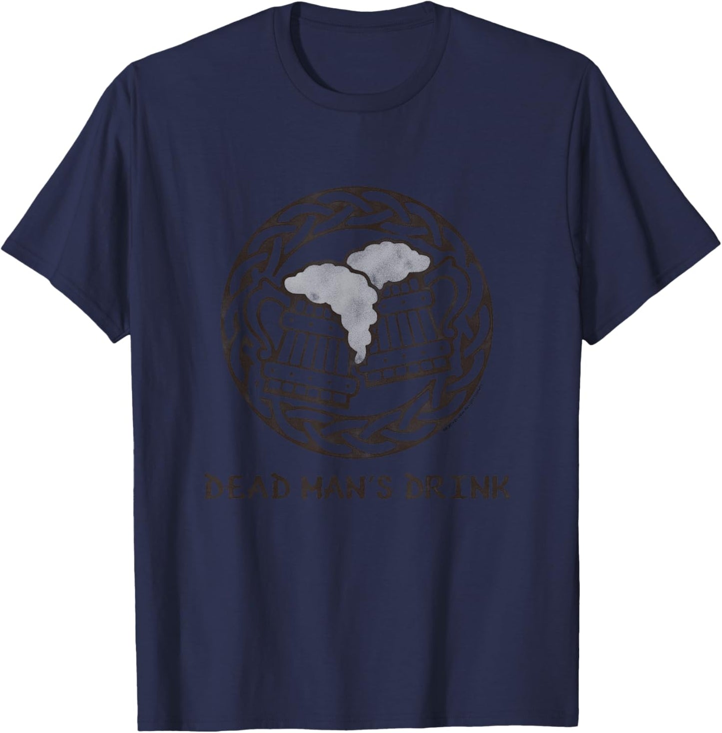 Dead Man's Drink Falkreath Tavern Video Game T-Shirt - T-Shirt | Navy