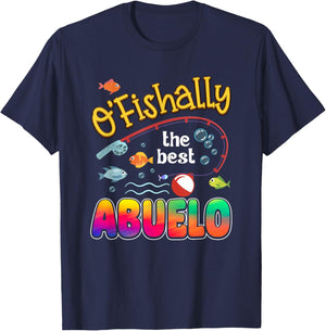 Ofishally The Best Abuelo of The Birthday Boy T-Shirt - T-Shirt | Navy