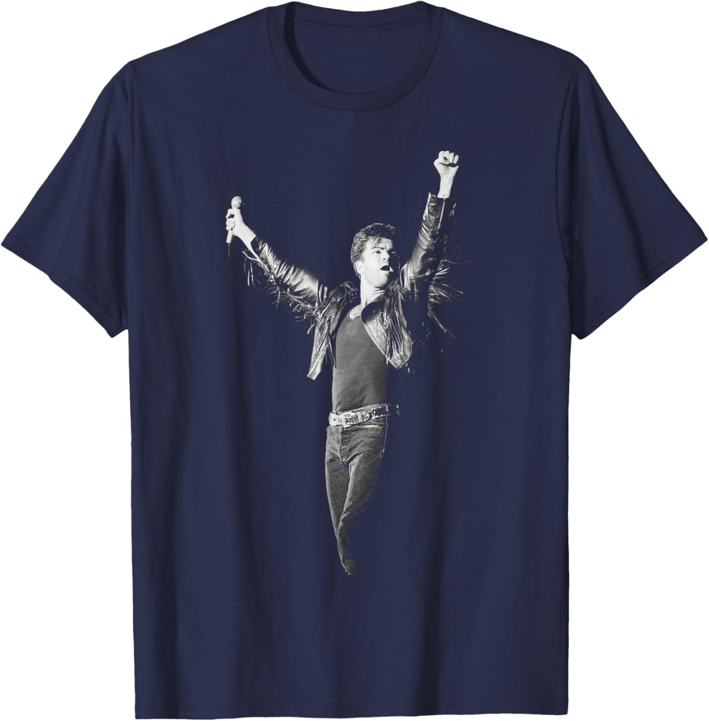 George Michael Wham! Farewell Concert Last Christmas Wembley T-Shirt - T-Shirt | Navy