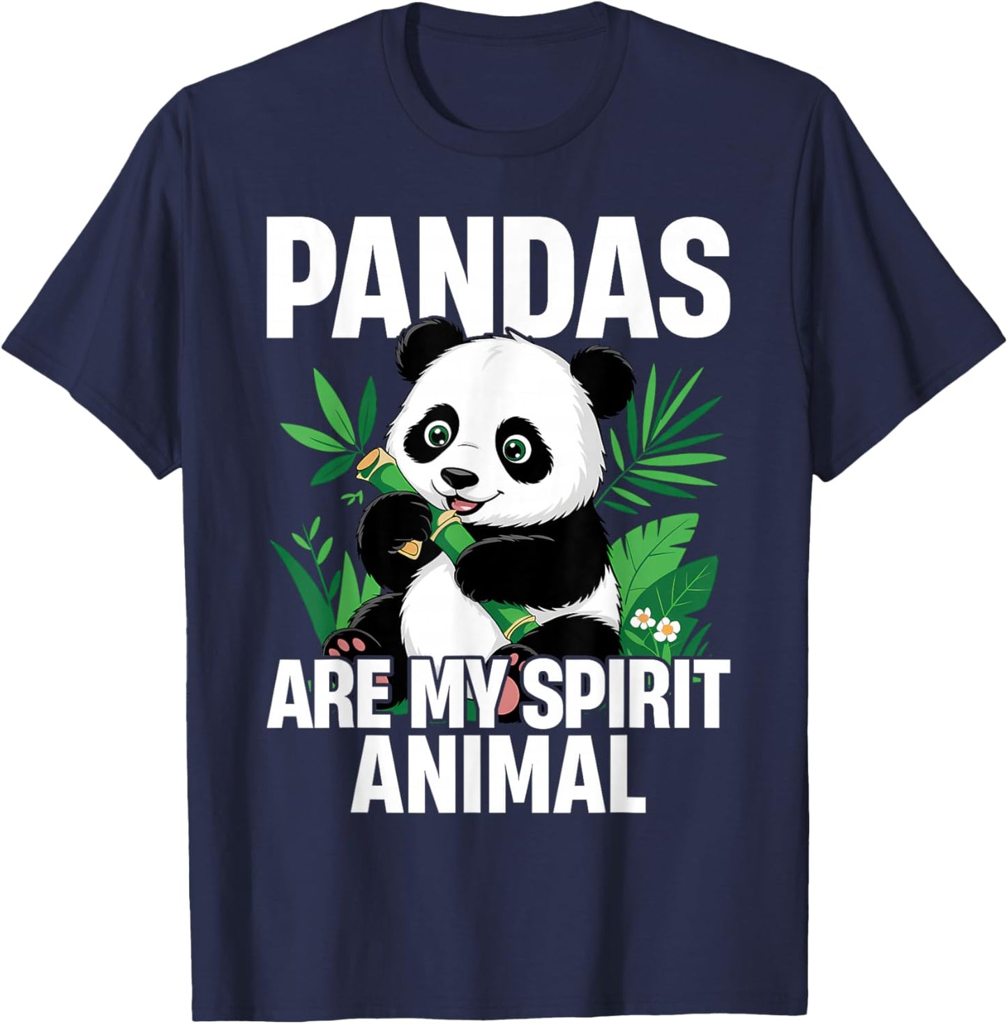 Pandas are My Spirit Animal Clothes Outfit Panda Bear T-Shirt - T-Shirt | Navy