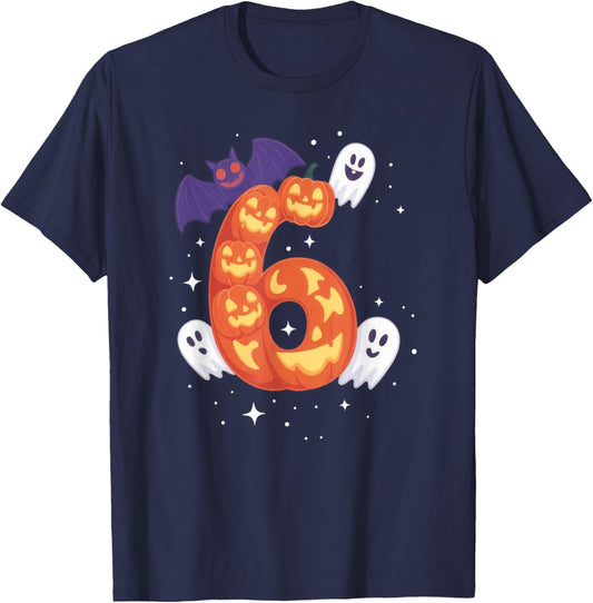 Couple Halloween Six Seven Meme 6 7 T-Shirt - T-Shirt | Navy