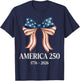 250th Anniversary USA Shirt Patriotic Freedom 4th of July T-Shirt - T-Shirt | Navy