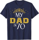My Dad is 70 Years Old Happy 70th Birthday Boy Men T-Shirt - T-Shirt | Navy