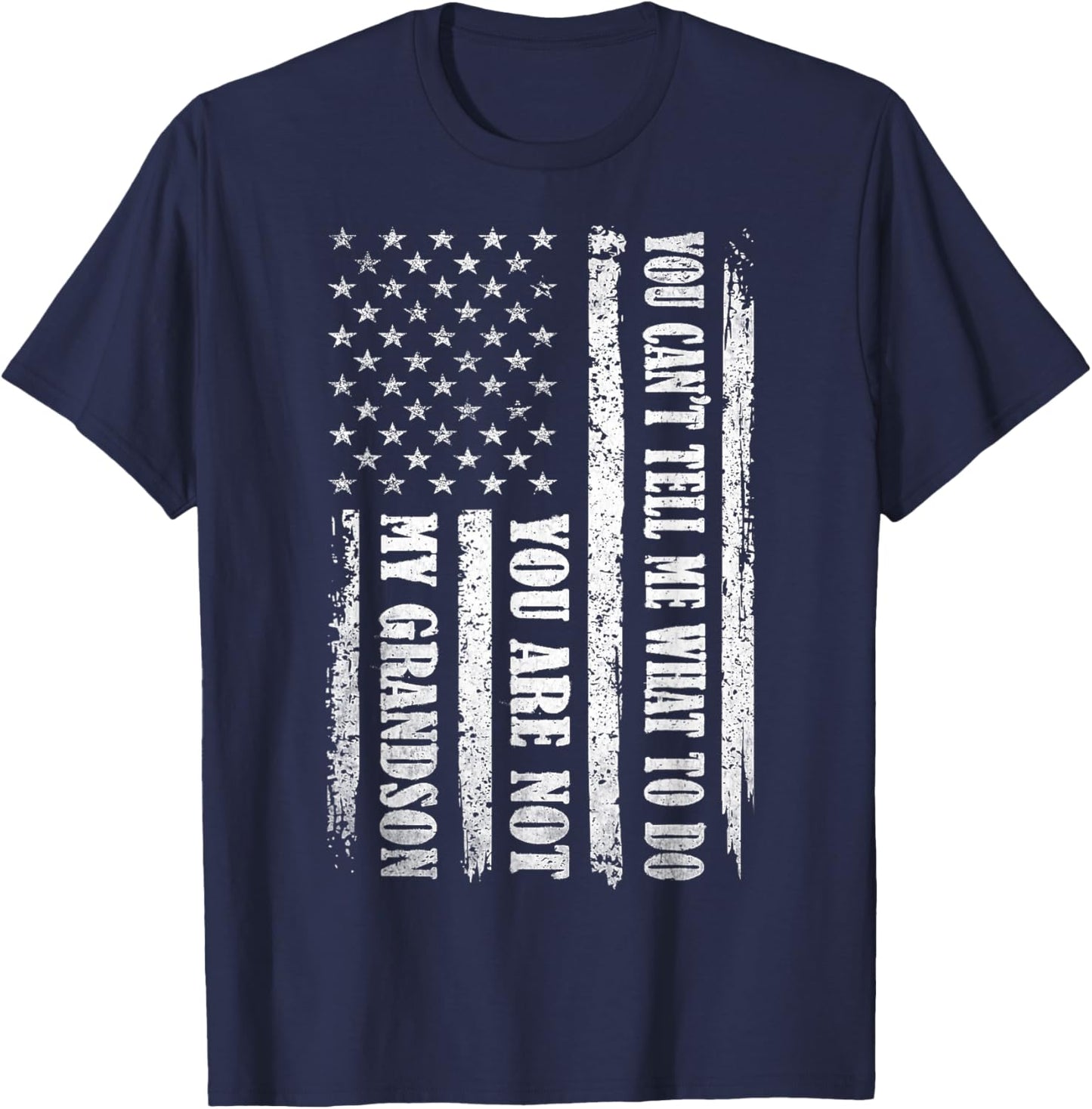 Funny Father Day Design for Daddy Papa Men from Grandson Dad T-Shirt - T-Shirt | Navy