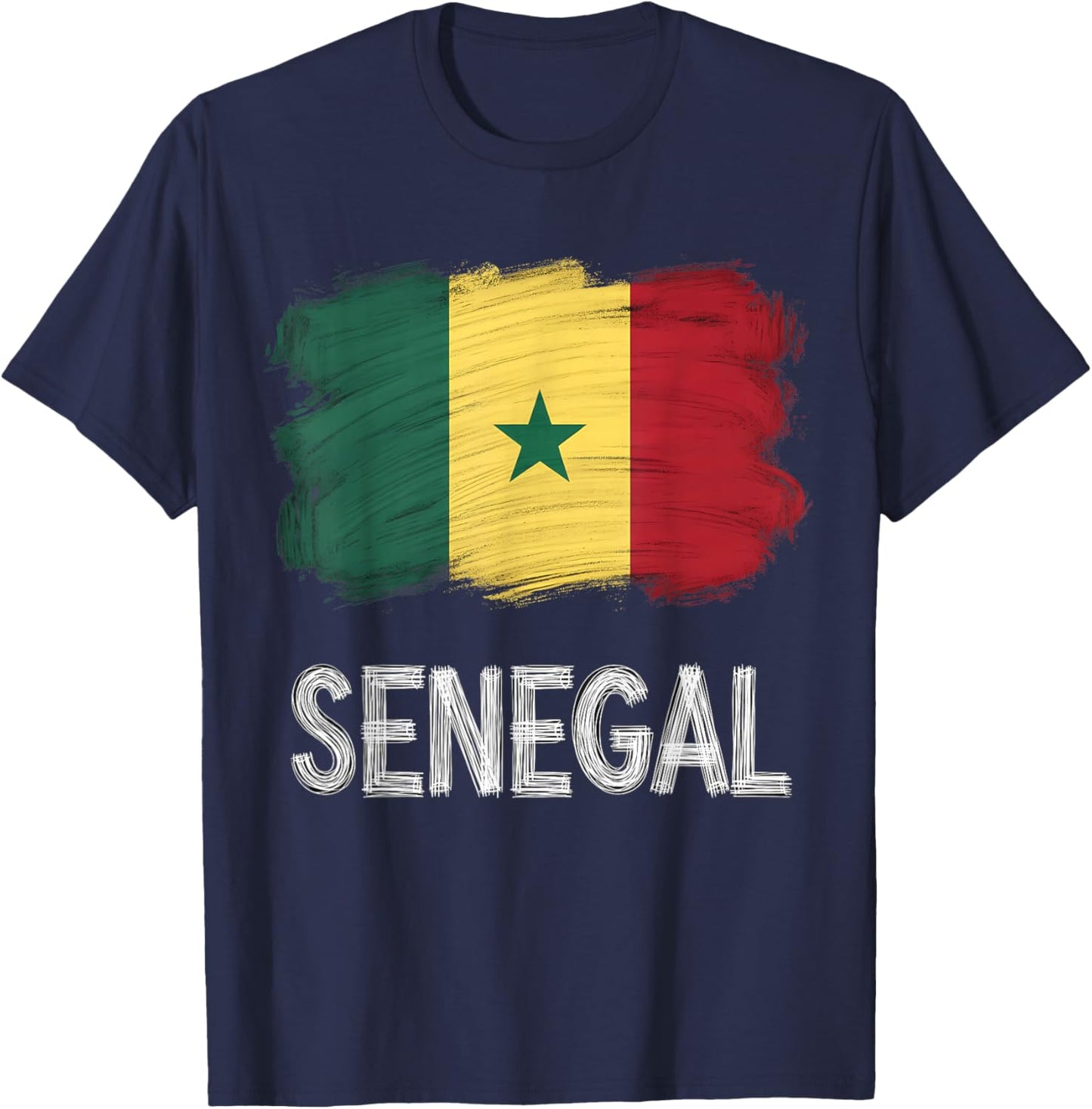 Senegal Flag Senegalese Pride T-Shirt - T-Shirt | Navy