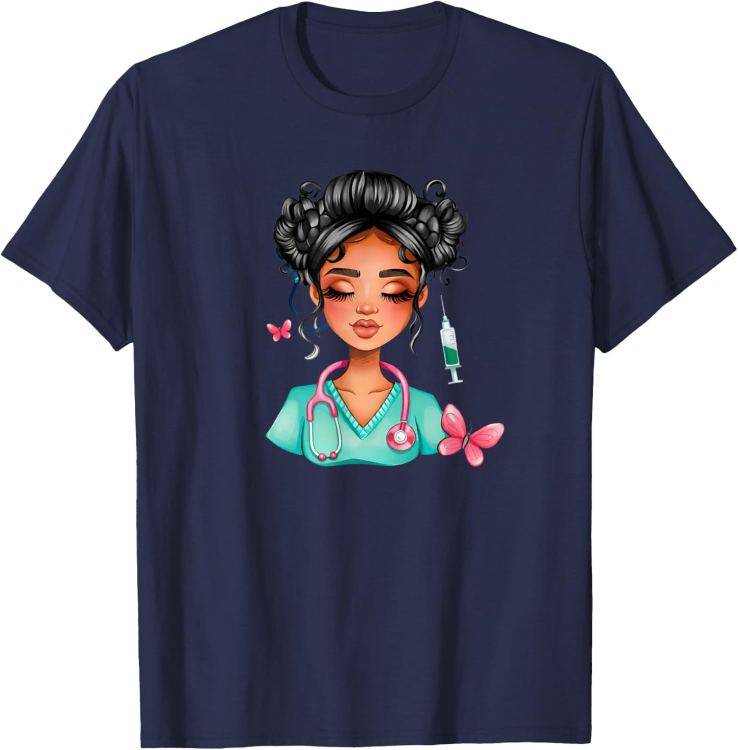 Nurse Life Black History International Women’s Day Queen T-Shirt - T-Shirt | Navy