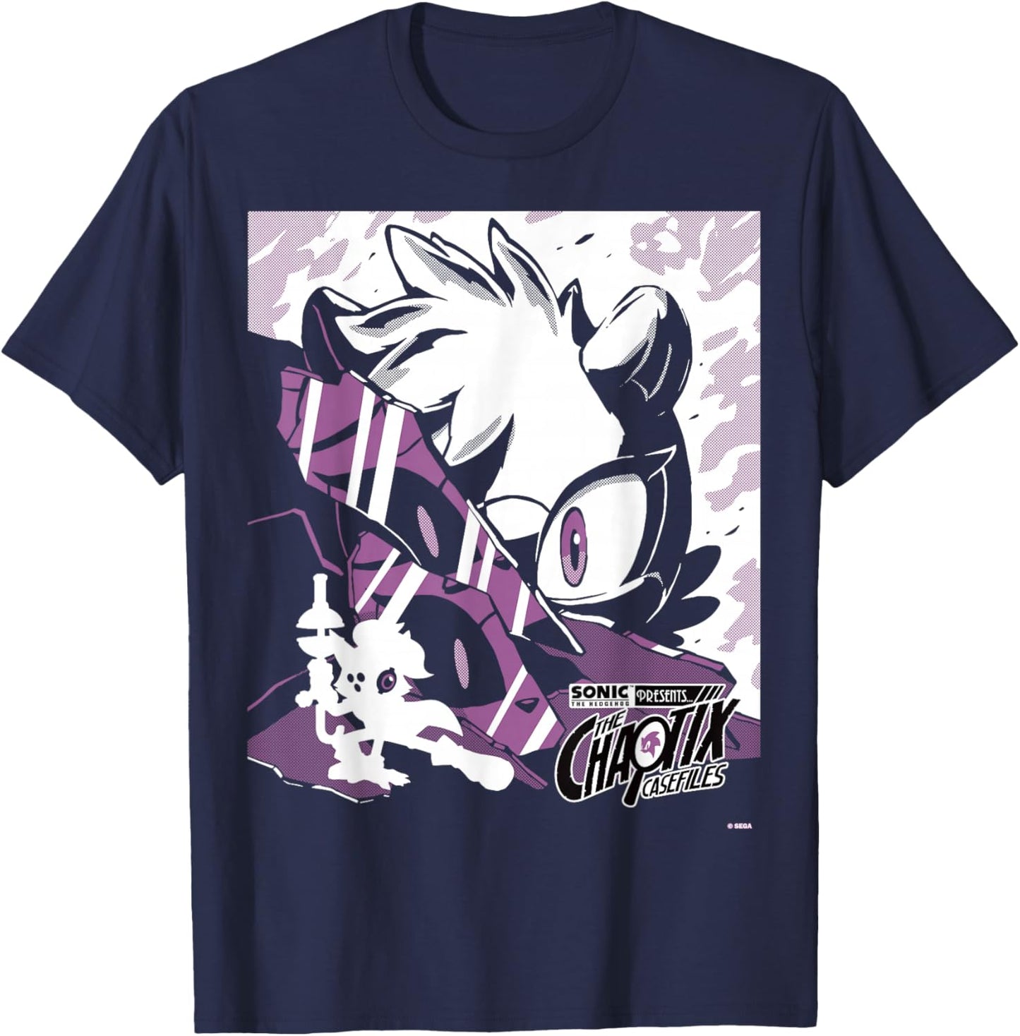 Sonic The Hedgehog Chaotix Casefiles Episode 3 T-Shirt - T-Shirt | Navy