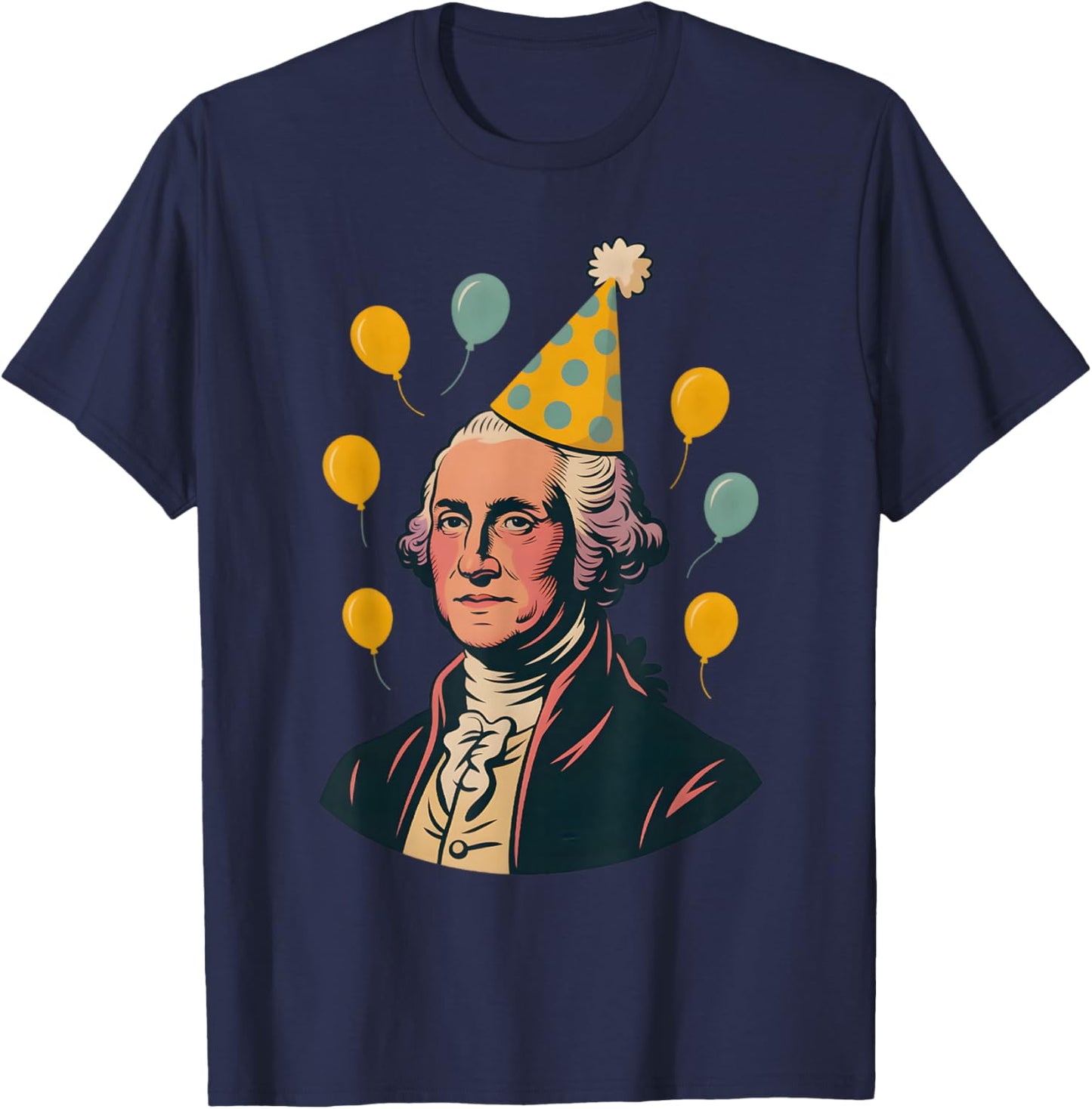 George Washington Birthday T-Shirt - T-Shirt | Navy