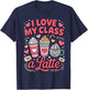 I Love My Class a Latte Teacher Humor Coffee School Vibes T-Shirt - T-Shirt | Navy