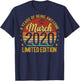 (ON Back) Retro Vintage March 2020 6-Year-Old 6th Birthday T-Shirt - T-Shirt | Navy