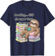 Cozy Sloth Reading Therapy T-Shirt - T-Shirt | Navy