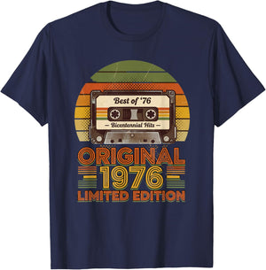 Best of 76 Bicentennial Hits Original 1976 Limited Edition T-Shirt - T-Shirt | Navy