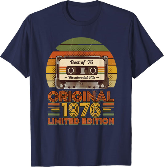 Best of 76 Bicentennial Hits Original 1976 Limited Edition T-Shirt - T-Shirt | Navy