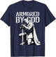 Vintage Christian Knight in Prayer Armored by God T-Shirt - T-Shirt | Navy