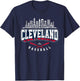 2025 Cleveland Team Skyline Word Art José Ramírez MLBPA T-Shirt - T-Shirt | Navy