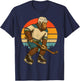 Bigfoot Ice Hockey Retro T-Shirt - T-Shirt | Navy