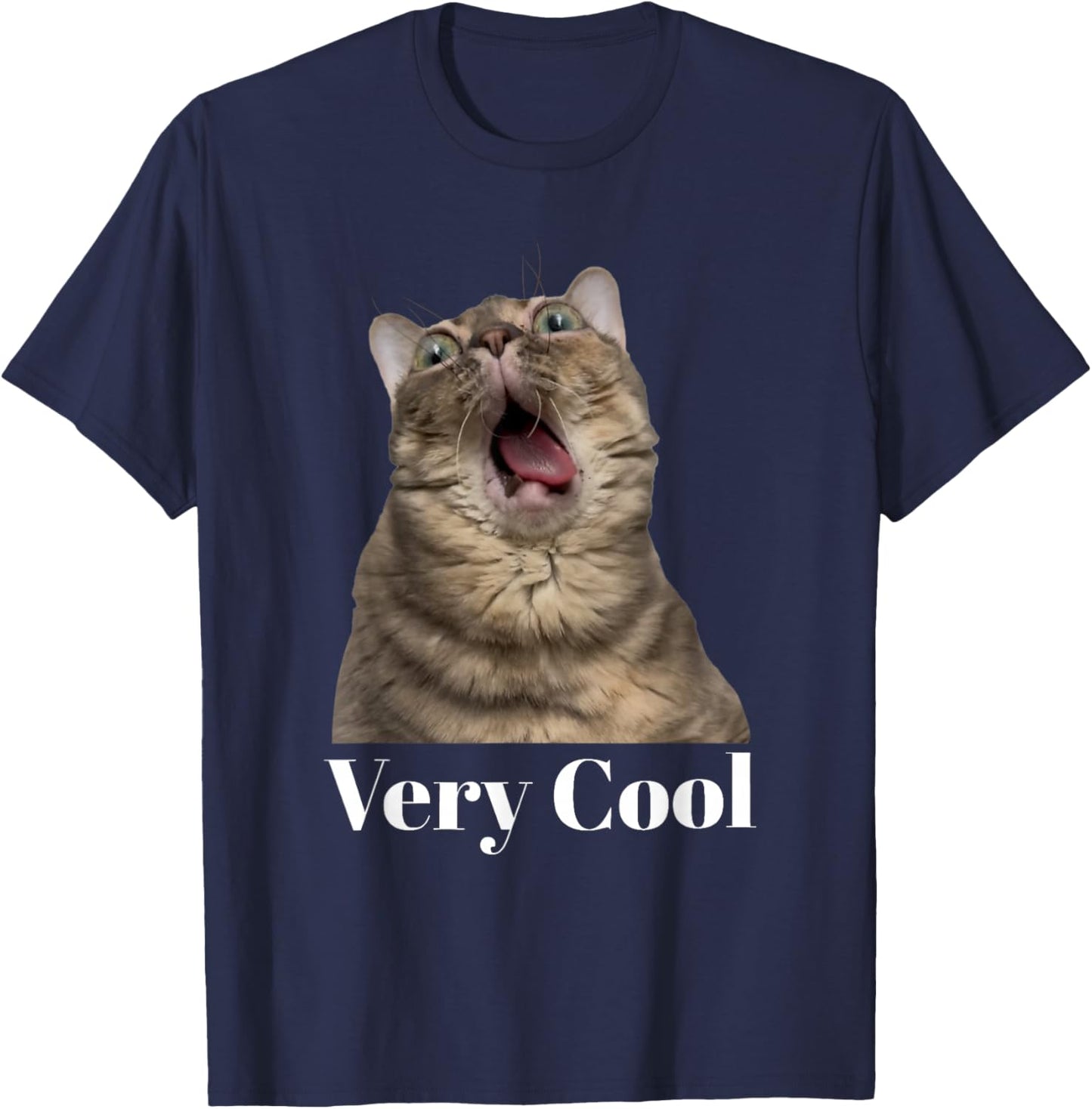 Gumbus Very Cool Funny Brainrot Cat Dank Meme Gen Z T-Shirt - T-Shirt | Navy