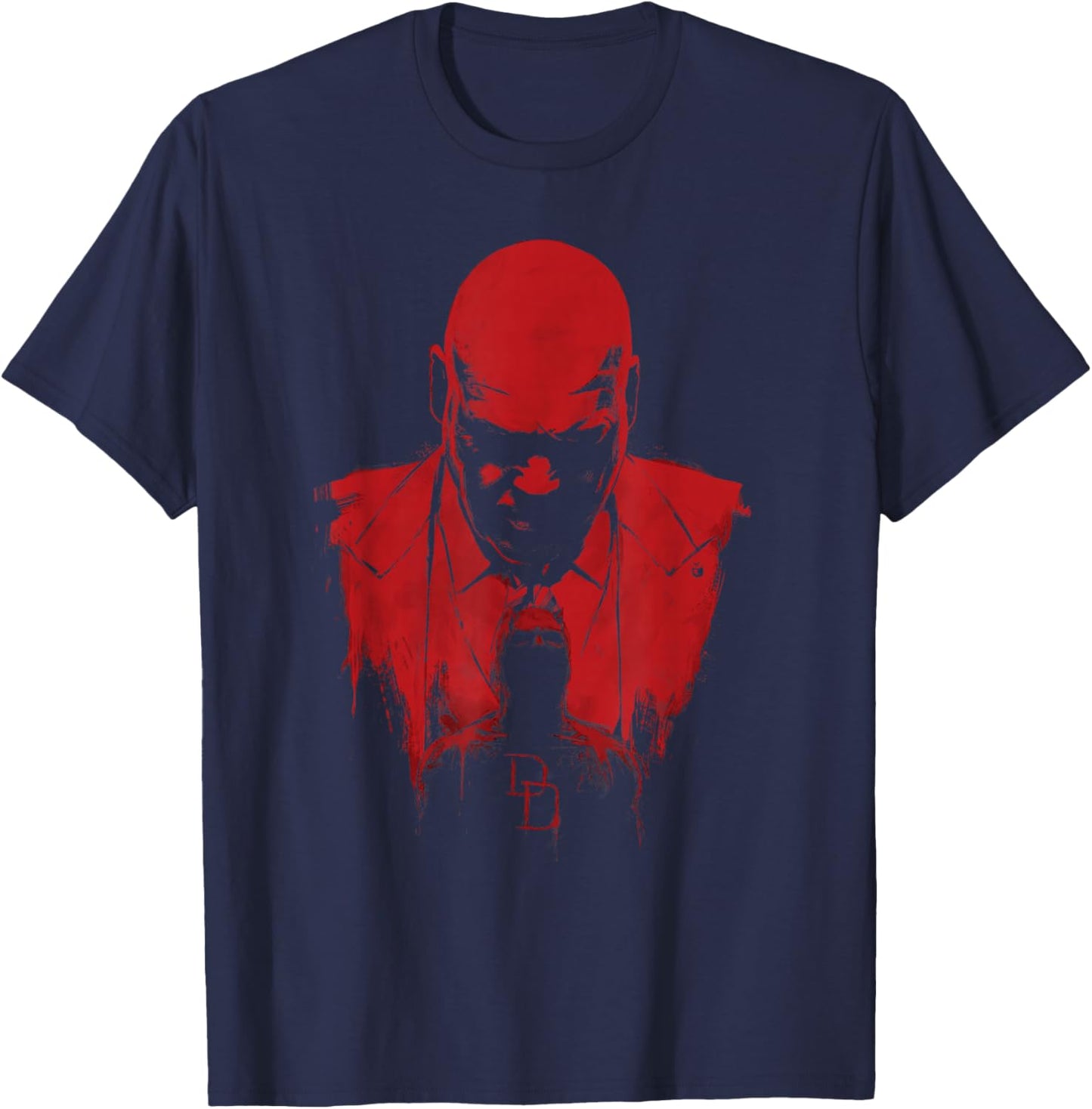 Marvel Daredevil: Born Again Season 2 Kingpin and Devil T-Shirt - T-Shirt | Navy