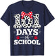 Funny 101 Days of School Funny Dog Kids Student Teacher T-Shirt - T-Shirt | Navy