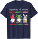 Valentines St Patricks Easter Gnomes Shirt, Happy Holidays T-Shirt - T-Shirt | Navy