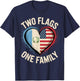 Two Flags One Family American Guatemalan USA America T-Shirt - T-Shirt | Navy