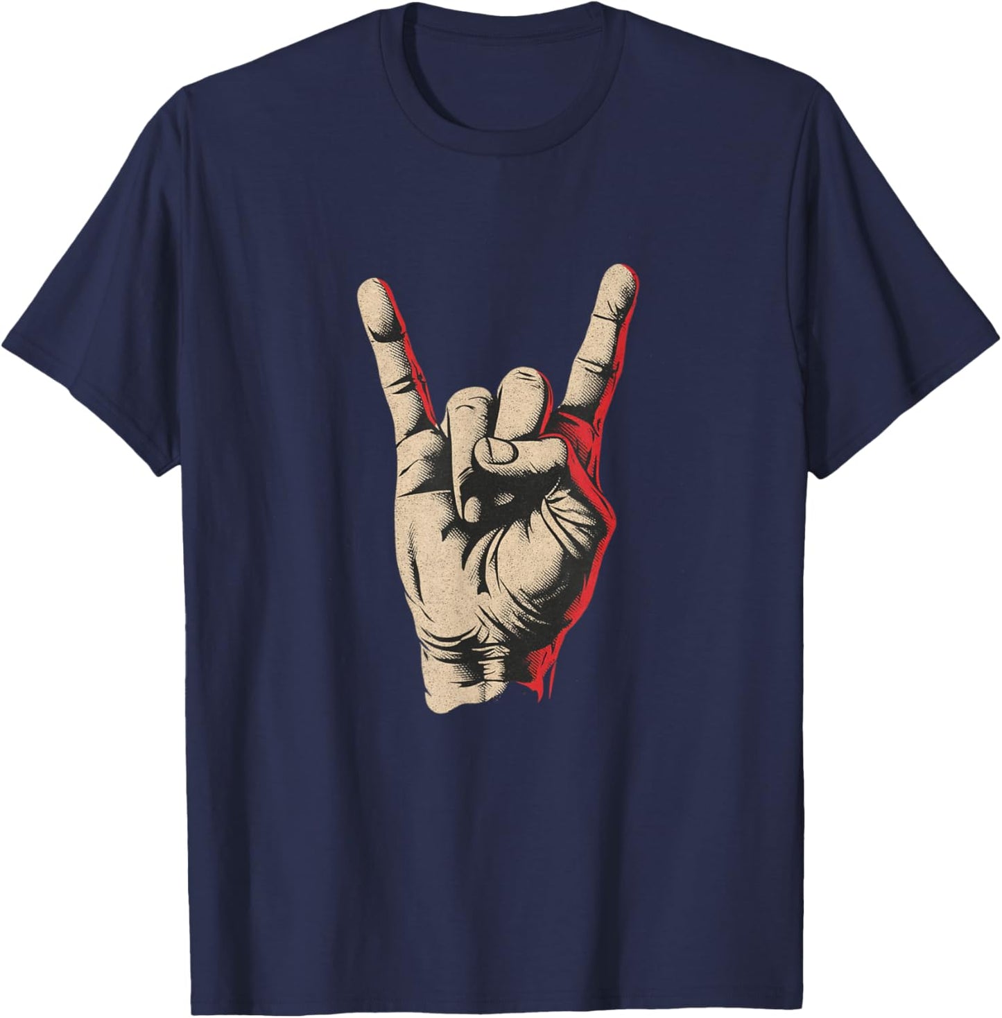 Awesome Rock'n Roll Sign Costume for Boys and Girls T-Shirt - T-Shirt | Navy