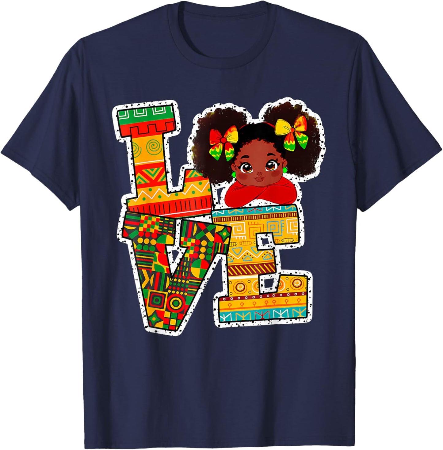 American African T-Shirt - T-Shirt | Navy