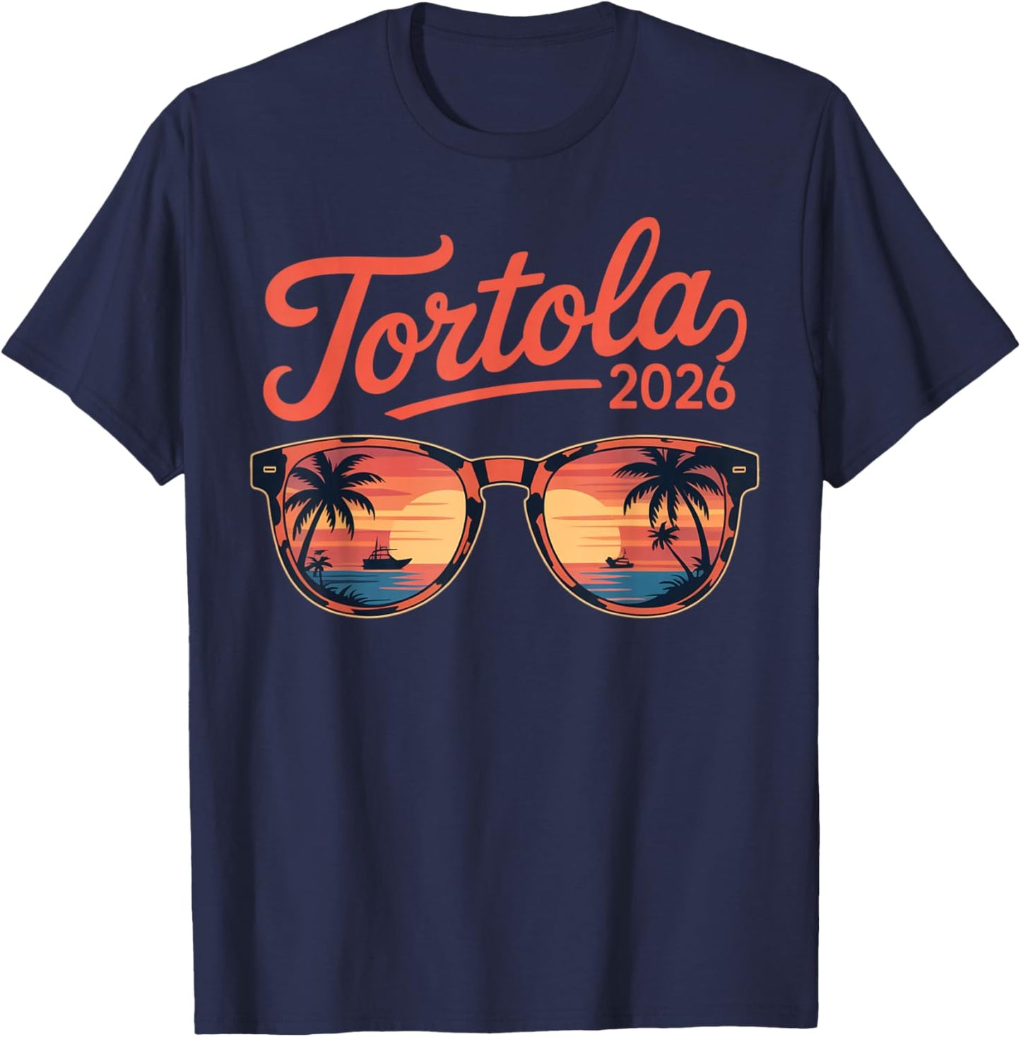 Tortola Cruise 2026 Family Trip Friends Group Vacation T-Shirt - T-Shirt | Navy