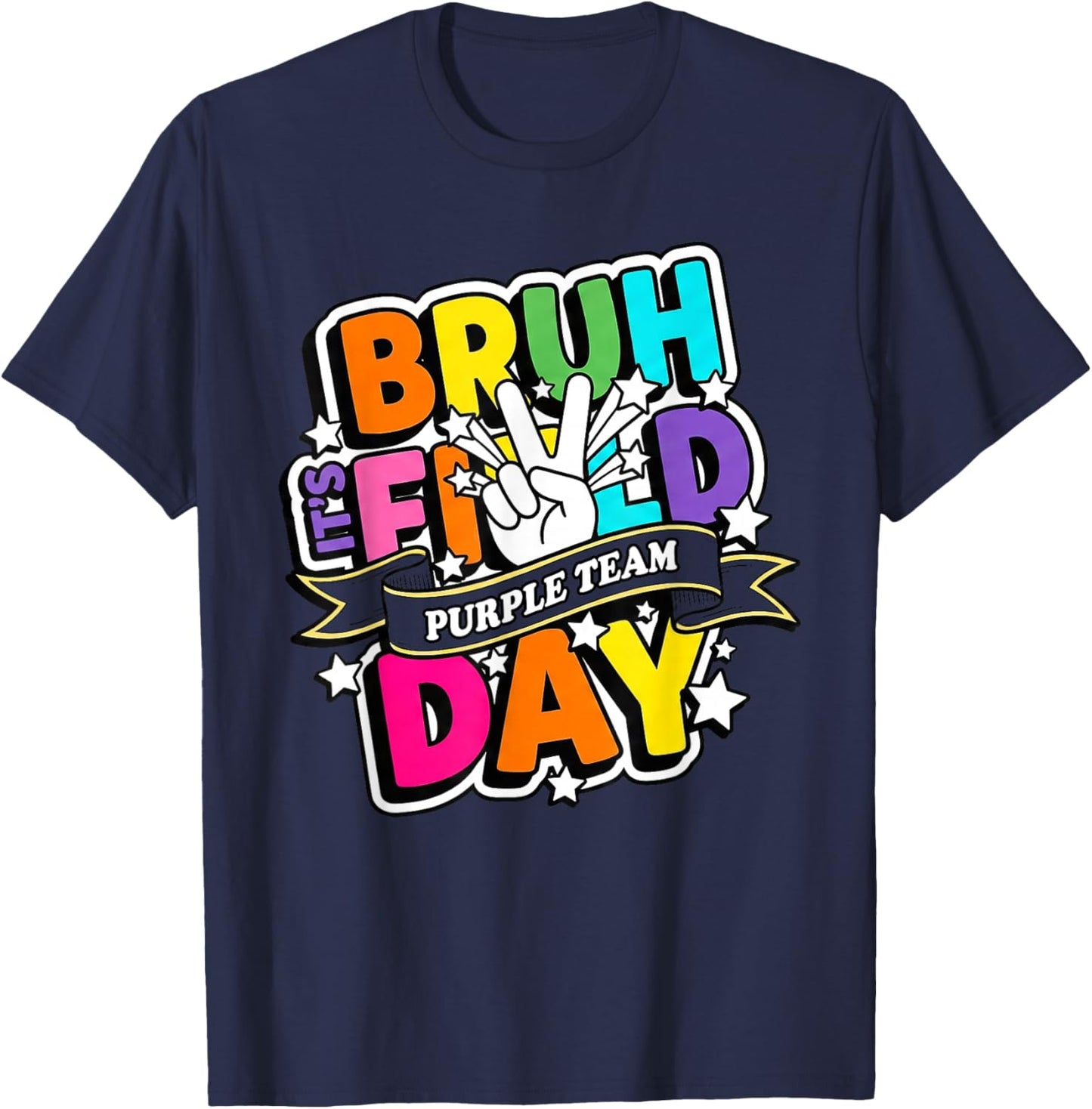 Purple Team Field Day T-Shirt - T-Shirt | Navy