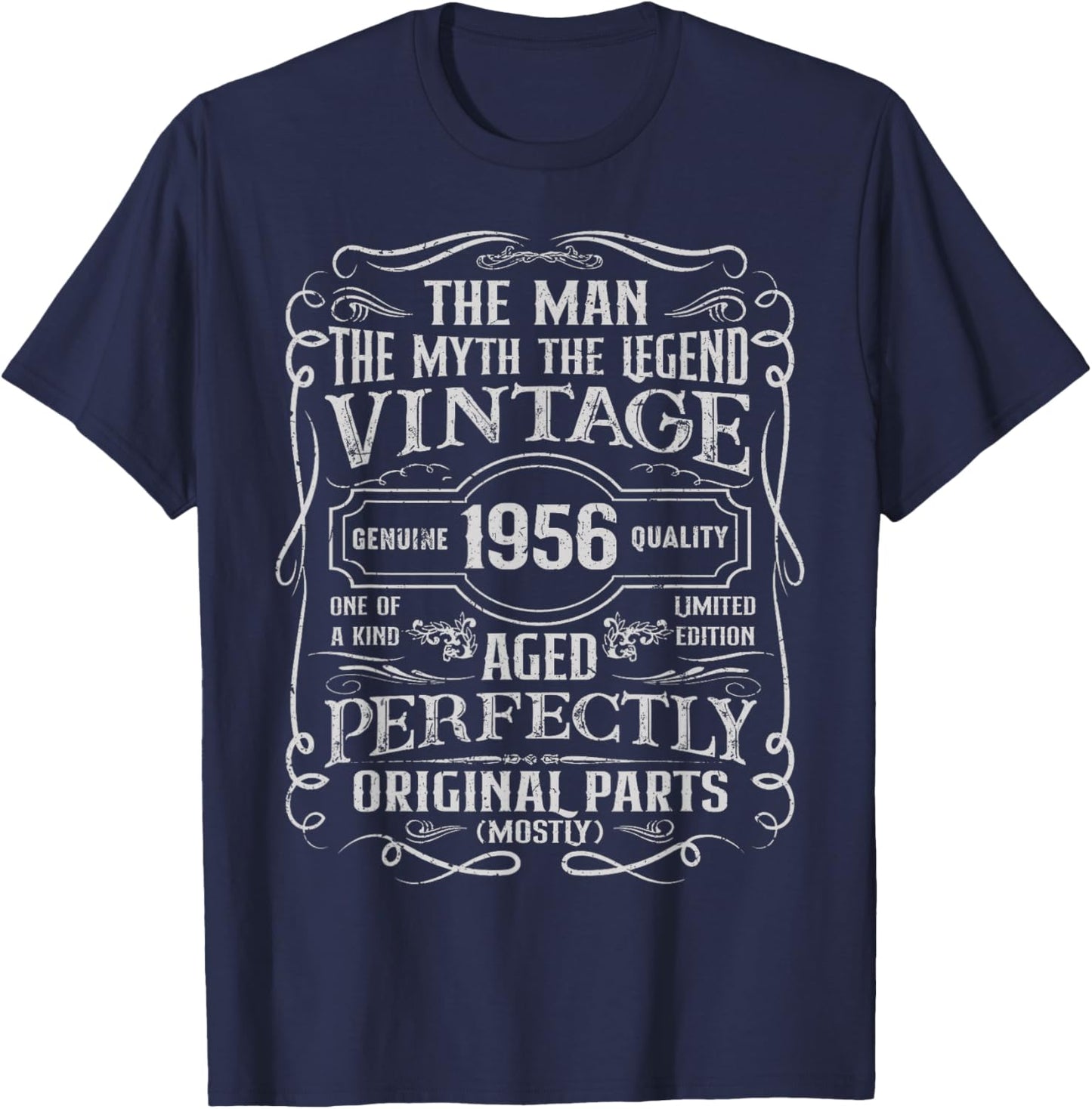 70 Year Old Gifts Vintage 1956 Man Myth Legend 70th Birthday T-Shirt - T-Shirt | Navy