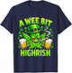 A Wee Bit Highrish Funny St Patricks Day Men Women T-Shirt - T-Shirt | Navy