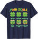 Pain Scale Shamrock Nurse St Patricks Day Pain Assessment T-Shirt - T-Shirt | Navy
