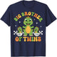 Groovy I'm Going to Be A Big Brother of Twins Dinosaur T-Shirt - T-Shirt | Navy