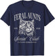 Feral Aunt Social Club Funny Cat Pregnancy Feral Meme Aunty T-Shirt - T-Shirt | Navy